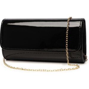 Fashionable Vintage Patent Leather Evening Bag - Clutch and Crossbody Options
